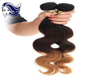 Chine Catégorie colorée de cheveux de couleur d'Ombre de Brésilien de 3 tons/cheveux 7A d'Ombre fournisseur