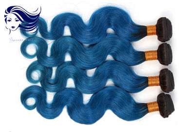 Chine Cheveux courts de corps de Vierge de vague de cheveux de jolie couleur brésilienne d'Ombre 1B/bleu fournisseur