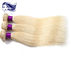 Prolongements colorés lumineux de cheveux, prolongements blonds de cheveux fournisseur