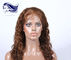 Les pleines perruques de dentelle de vrais cheveux naturels brun clair avec 7A évaluent fournisseur