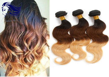 Chine Longs prolongements de cheveux de Vierge des cheveux 100 de couleur d&#039;Ombre de cheveux pour des femmes de couleur distributeur