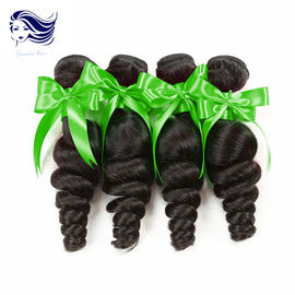 Chine cheveux onduleux de cheveux de 7A Sensationnel de noir de jais non-traité de prolongements fournisseur
