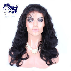 Chine Perruques indiennes de dentelle d'avant des cheveux 6A pour le noir foncé de femmes de couleur fournisseur
