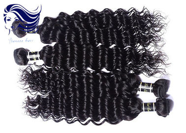 Les prolongements brésiliens de cheveux de Vierge humaine de trame profondément ondulent, évaluent des cheveux de la Vierge 7A fournisseur