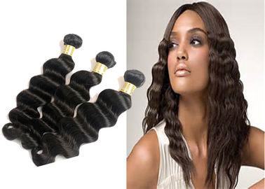 Aucune armure brésilienne de rejet de cheveux onduleux de corps noir de prolongements de cheveux de Vierge fournisseur
