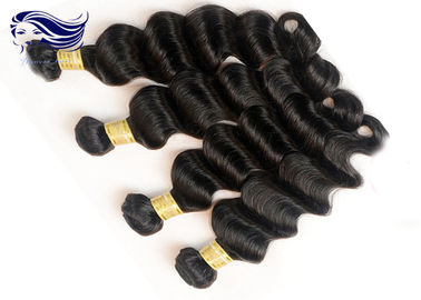 Aucune armure brésilienne de rejet de cheveux onduleux de corps noir de prolongements de cheveux de Vierge fournisseur