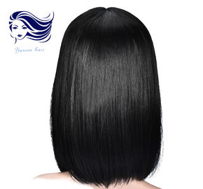 Chine Perruques non-traitées de dentelle d&#039;avant de cheveux/pleines perruques supérieures en soie de dentelle usine