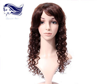 Chine Pleines perruques de dentelle de cheveux profonds de la vague 100 avec des cheveux de Brésilien de cheveux de bébé distributeur