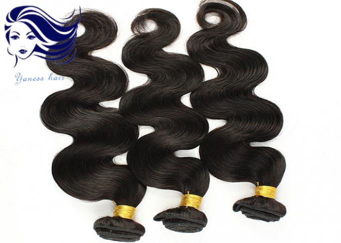 Prolongements brésiliens de cheveux de la Vierge 7A noire pour la trame de double de cheveux bouclés 3,5 onces