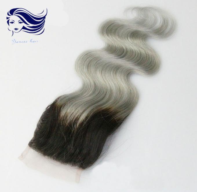 vague malaisienne de corps de Vierge de fermeture de la dentelle 7A, fermeture supérieure de cheveux de dentelle