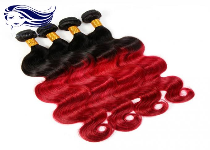 couleur brésilienne d'Ombre de cheveux courts de la Vierge 1B/99J pour les cheveux noirs